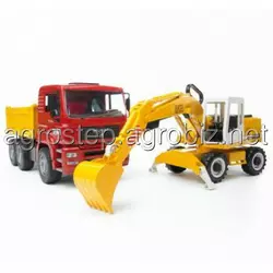 Іграшка вантажівка MAN та екскаватор Bruder 02752 2752 manufacturer
